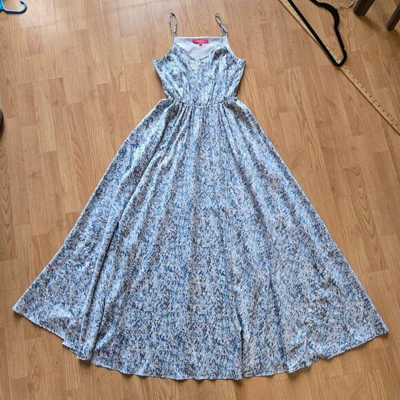 Catherine Malandrino Womens Maxi Dress 2 Spring Summer Sundress Pastel Cutouts - Picture 5 of 10